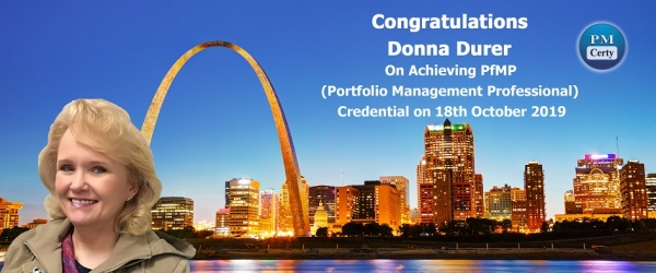 Congratulations Donna on Achieving PfMP..!